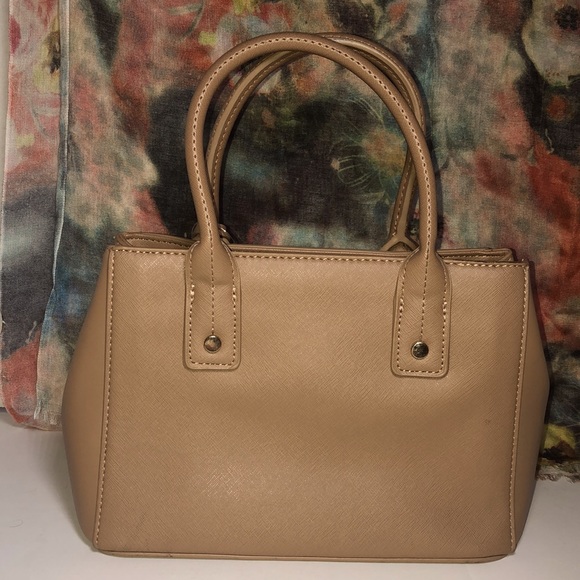 New York & Company Neutral Tan Satchel Handbag - Picture 5 of 13